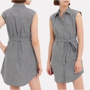 Frame gingham shirt dress and belt